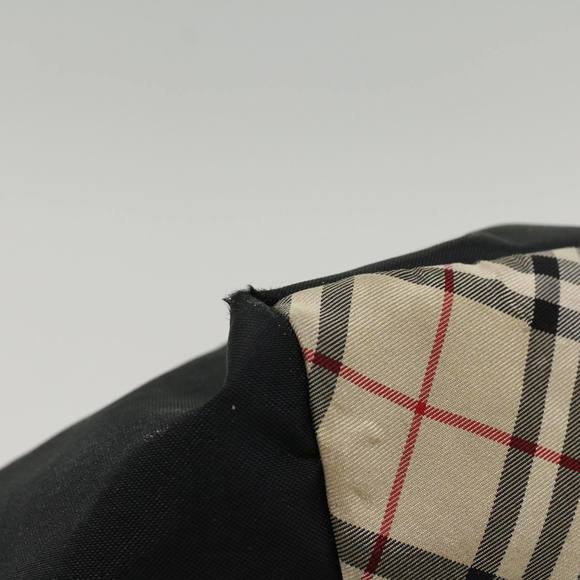 BURBERRY Nova Check Blue Label Hand Bag Nylon Leather Beige Brown Auth bs7887 - Picture 16 of 16